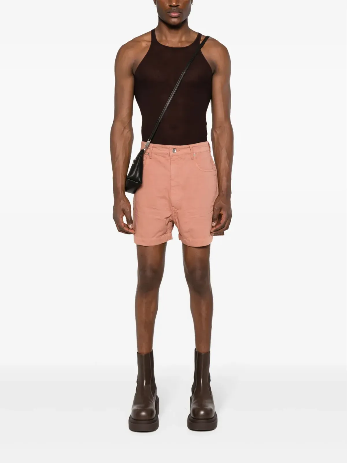 Rick Owens DRKSHDW ゲス・カットオフ・ショーツ ピンク - 画像2