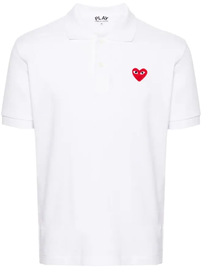 COMME des GARÇONS PLAY Comme Des Garçons Play アップリケポロシャツ - Whiteの商品画像