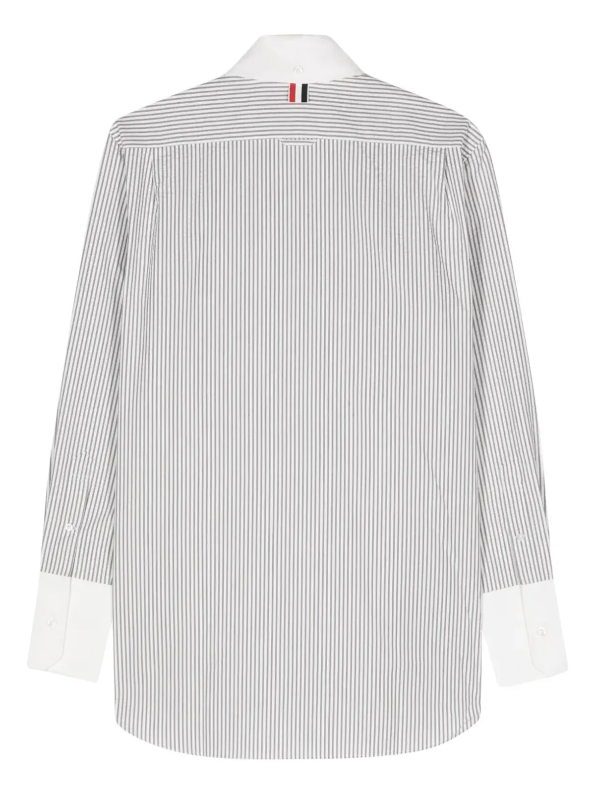 Thom Browne ストライプコットンシャツ - ホワイト - 画像2