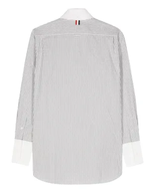 Thom Browne ストライプコットンシャツ - ホワイト - サムネイル2