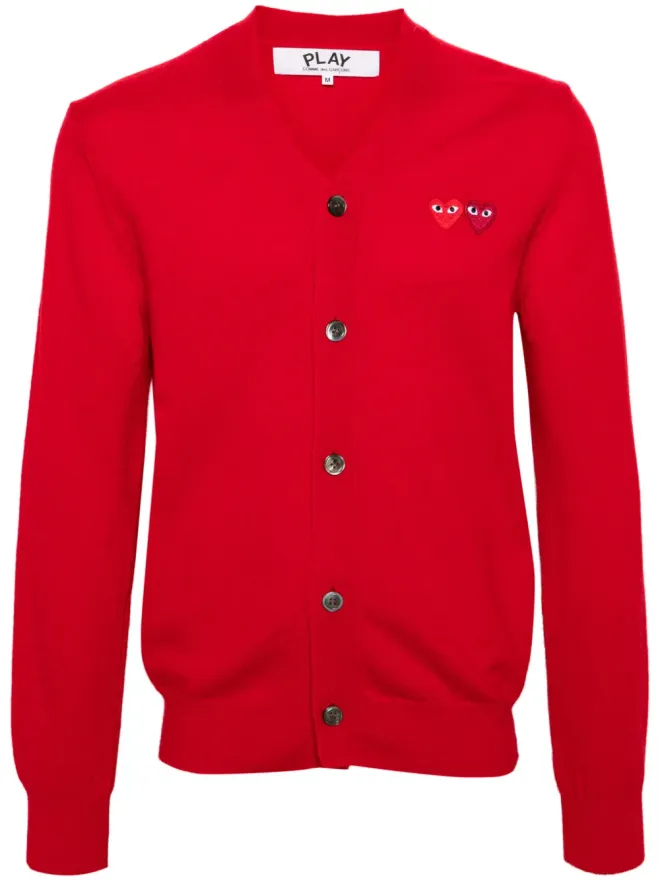 COMME des GARÇONS PLAY Comme Des Garçons Play ダブルハート ウール カーディガンの商品画像