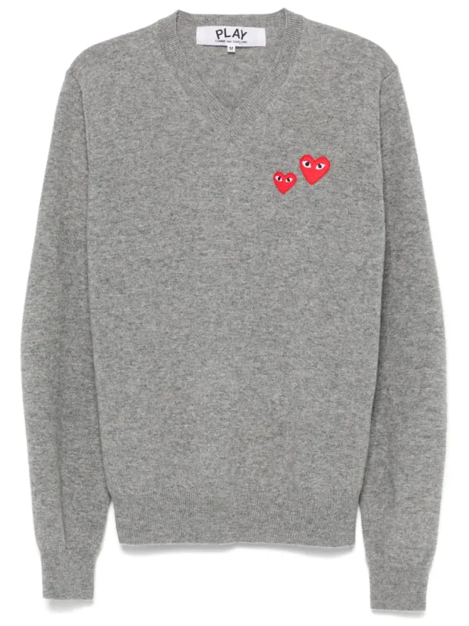 COMME des GARÇONS PLAY Comme Des Garçons Play ダブルハートパッチセーターの商品画像