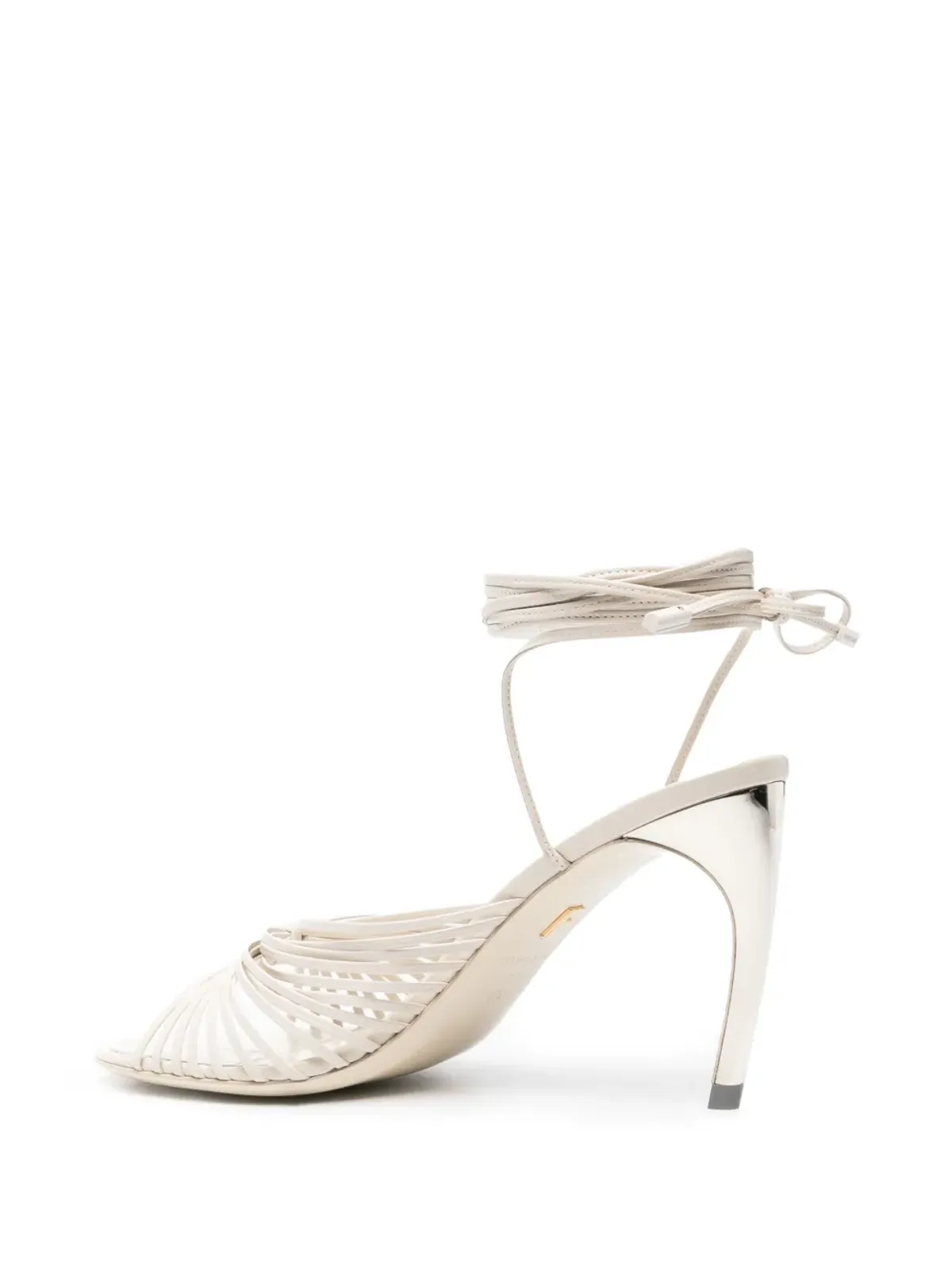 Ferragamo ケージドレザー サンダル - ホワイト - 画像3