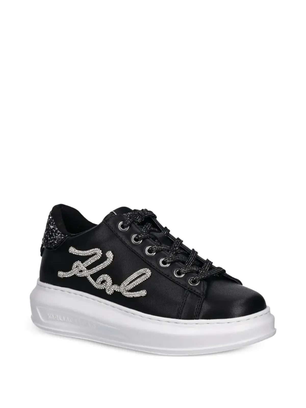 Karl Lagerfeld ロゴ入りスニーカー - ブラック - 画像2