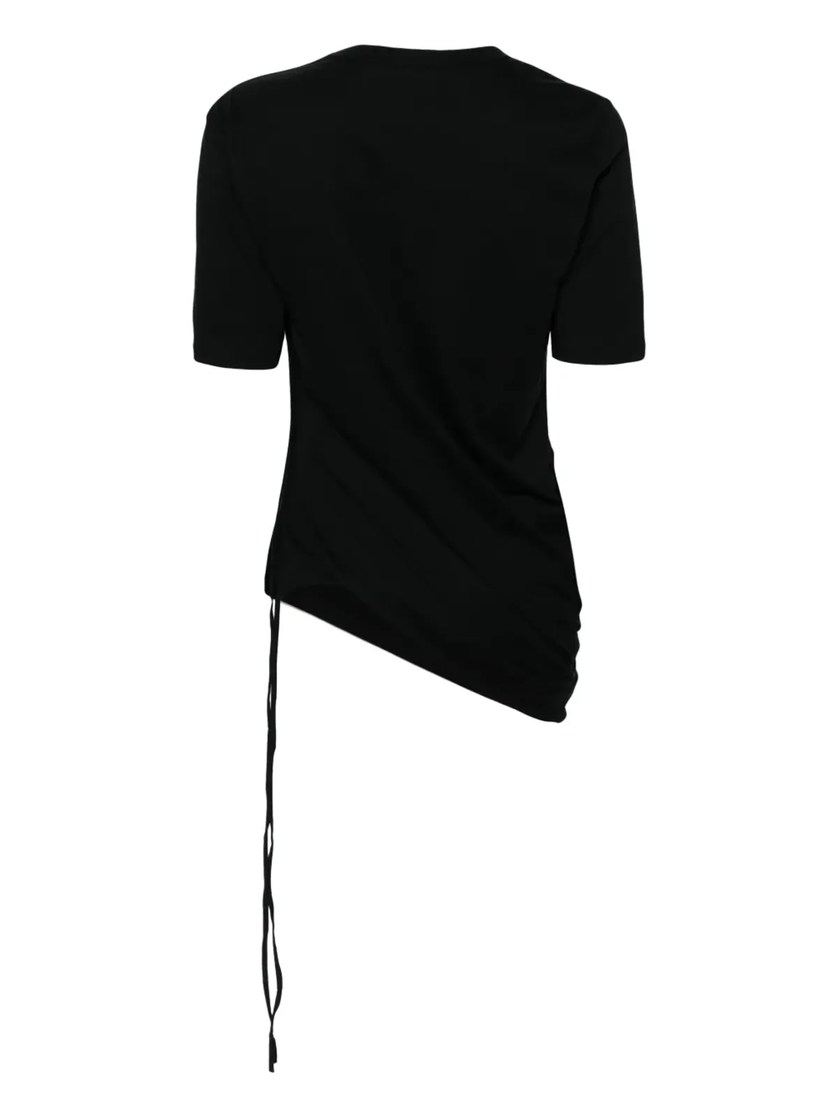Andrea Ya'aqov アシンメトリック コットン Tシャツ ブラック - 画像2
