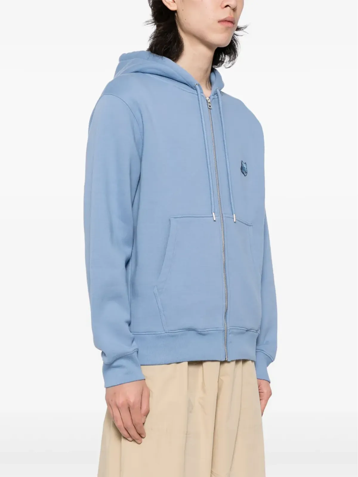 Maison Kitsuné Bold Fox コットンジャケット - ブルー - 画像3