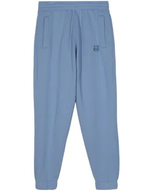 Maison Kitsuné フォックスアップリケ コットン トラックパンツ - ブルー - サムネイル1