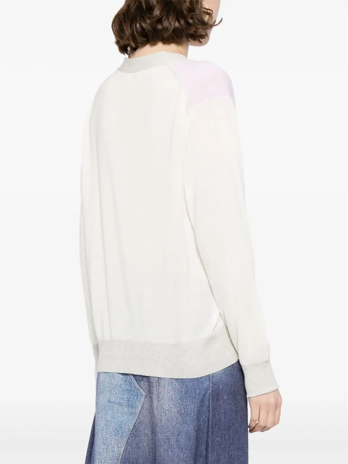 Maison Kitsuné ロゴアップリケ カーディガン - ピンク - 画像4