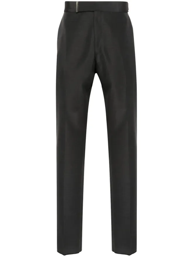 TOM FORD TOM FORD ベルト付き テーラードパンツ グレーの商品画像