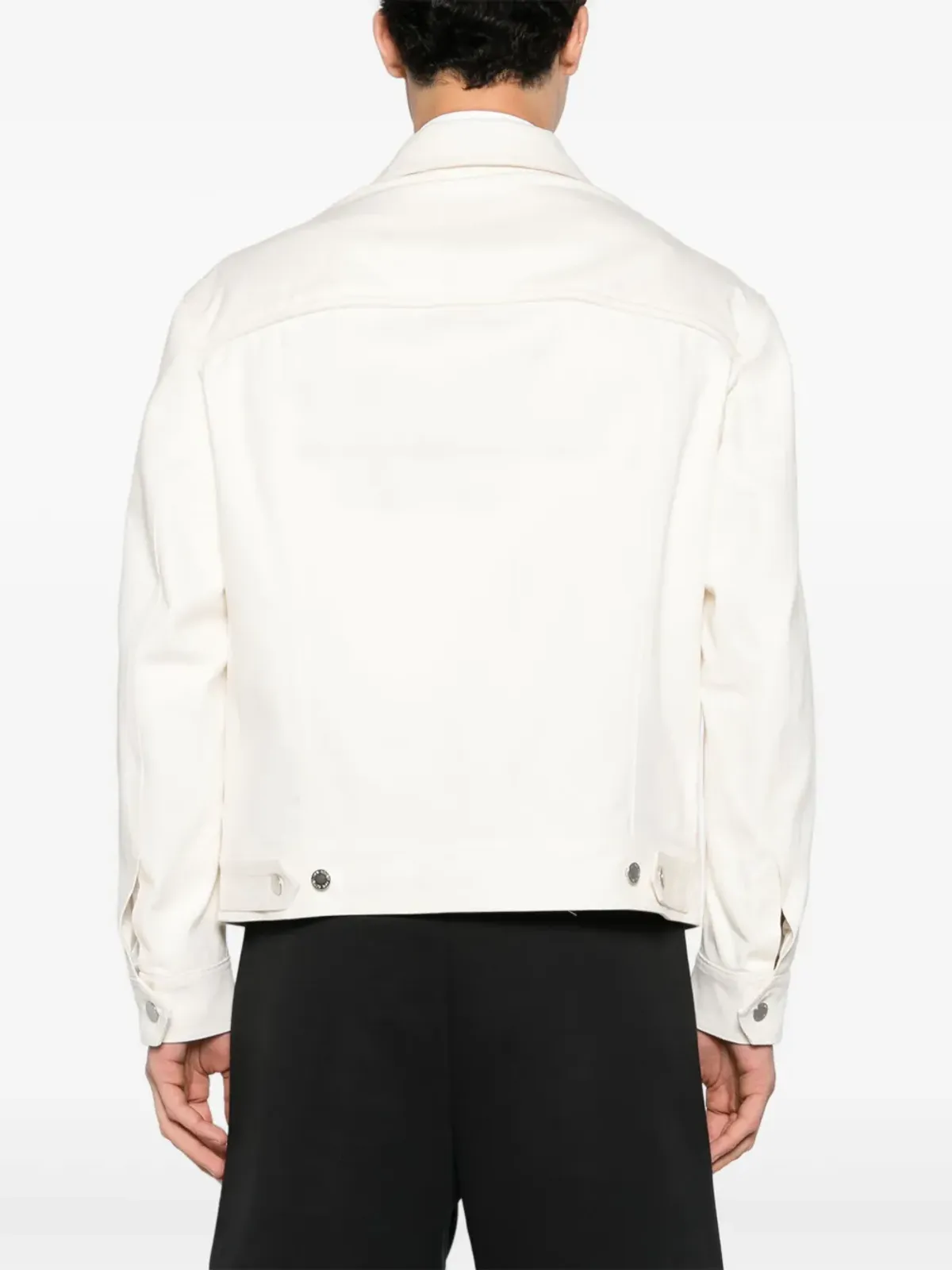 Neil Barrett パネルドツイルシャツジャケット - White - 画像4