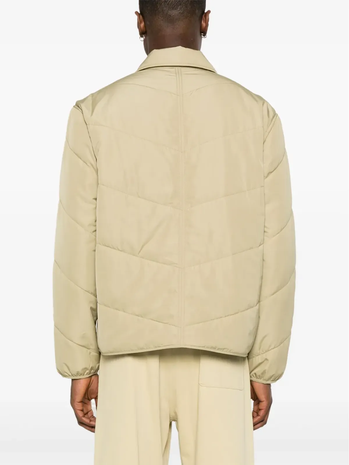 Maison Kitsuné ボールド フォックスヘッド キルテッドジャケット - ニュートラルカラー - 画像4