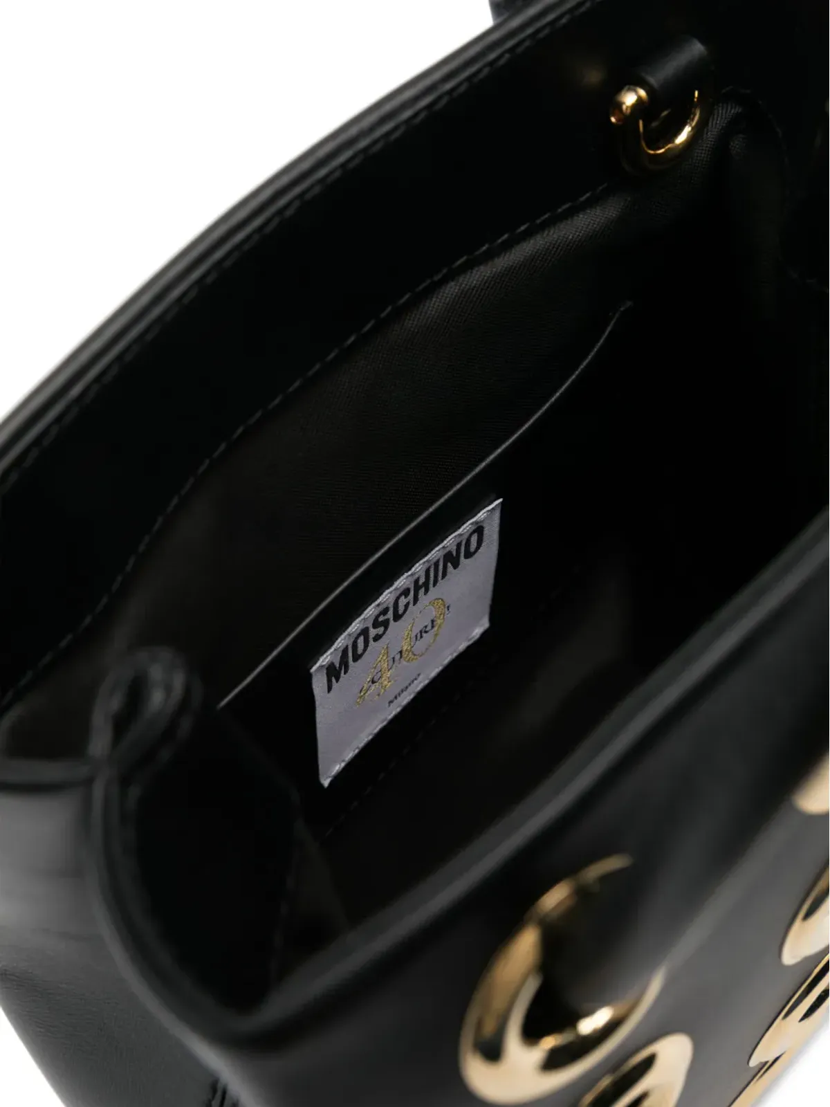 Moschino リングハードウェア ミニバッグ - ブラック - 画像5