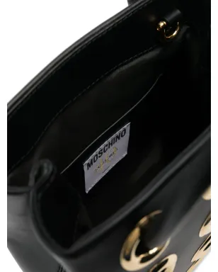 Moschino リングハードウェア ミニバッグ - ブラック - サムネイル5