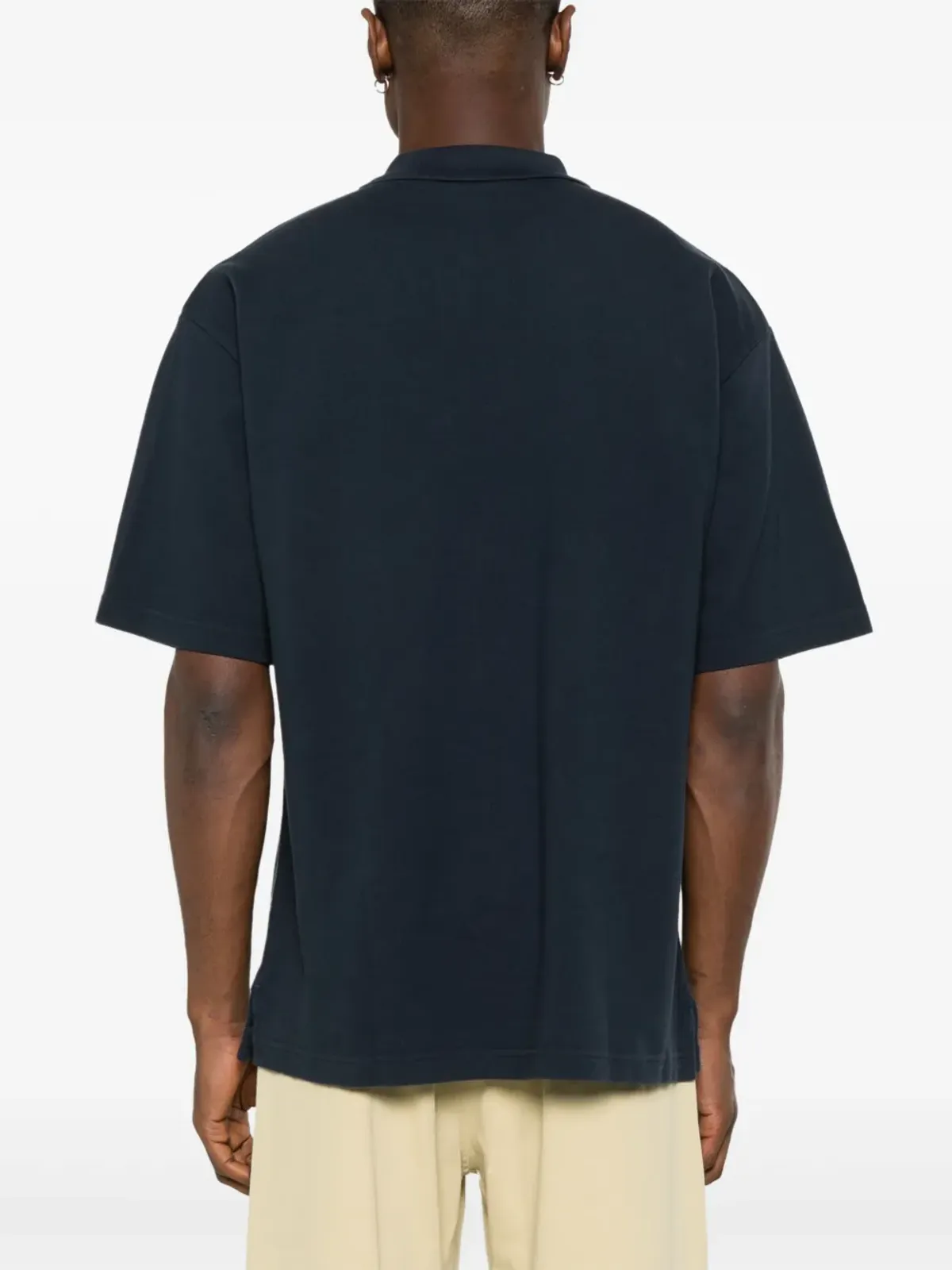 Maison Kitsuné フォックスパッチ ポロシャツ - ブルー - 画像4