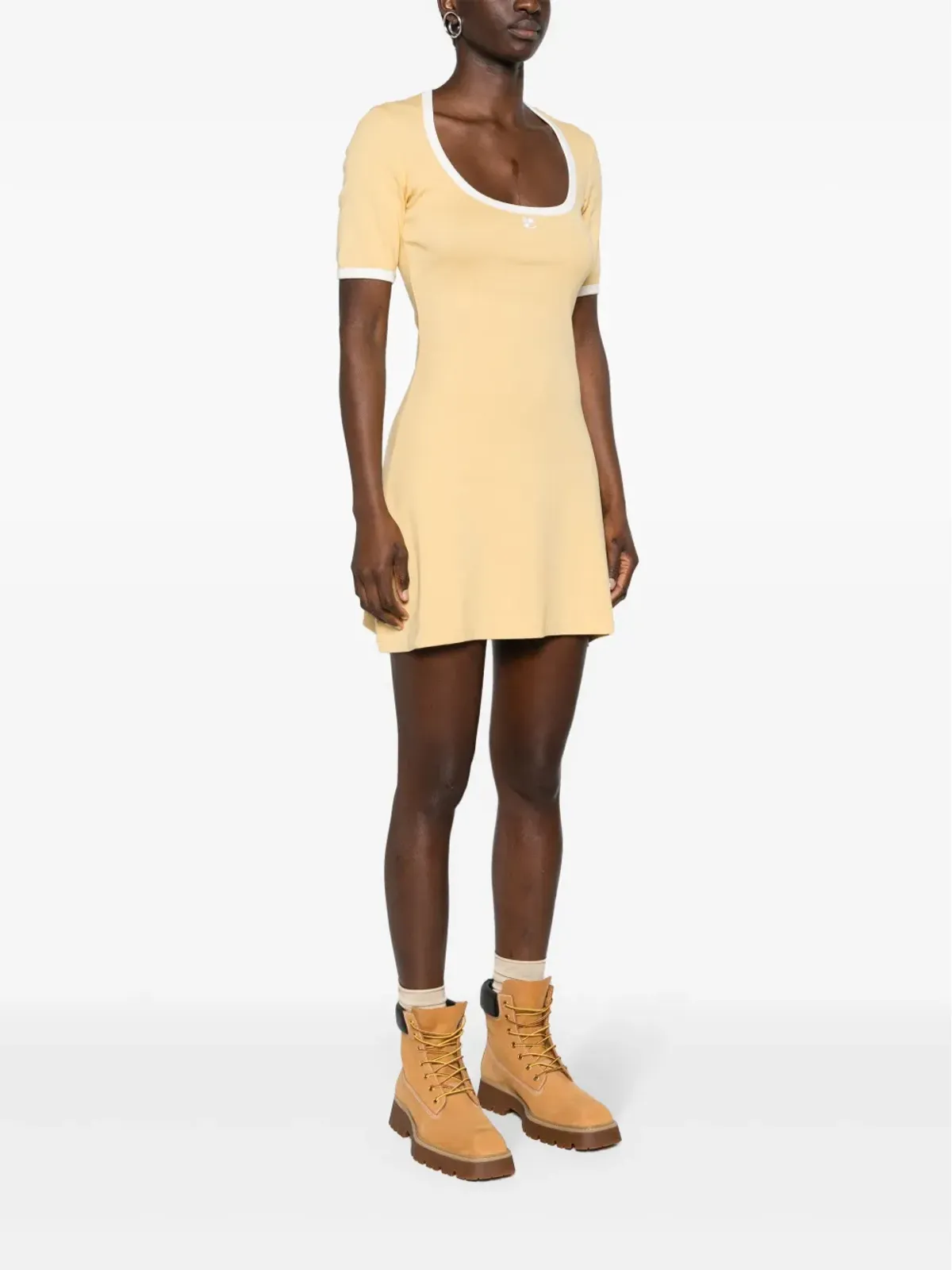 Courrèges ホリスティック コットン ミニドレス - 画像3