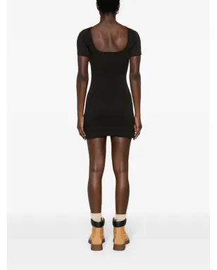 Courrèges ハイパーボーレ リブ編みミニドレス - サムネイル4