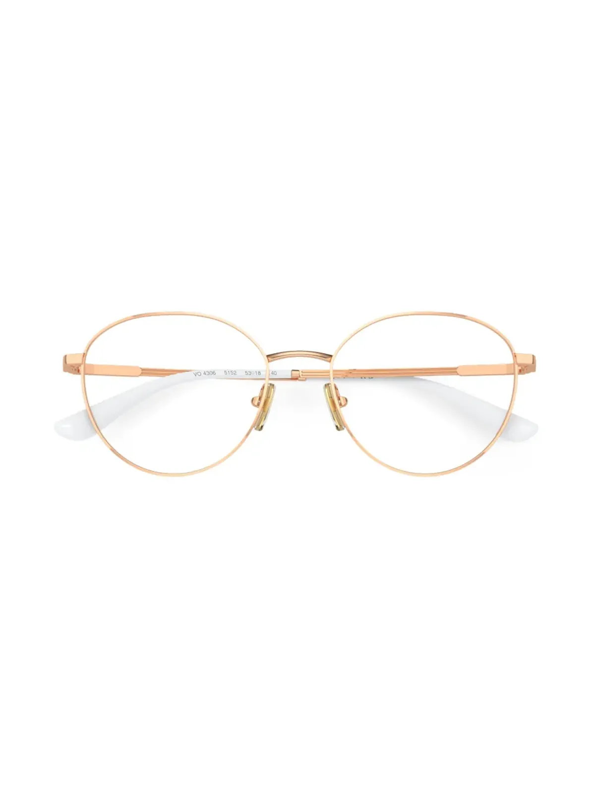 Vogue Eyewear ロゴ刻印入り ラウンドフレーム眼鏡 - 画像5