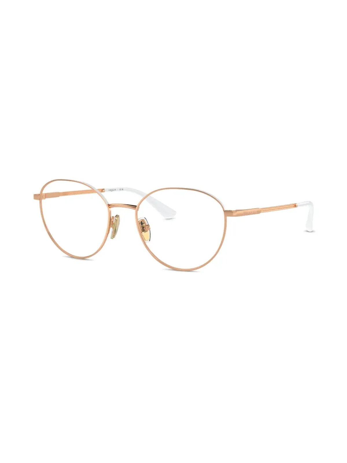 Vogue Eyewear ロゴ刻印入り ラウンドフレーム眼鏡 - 画像2