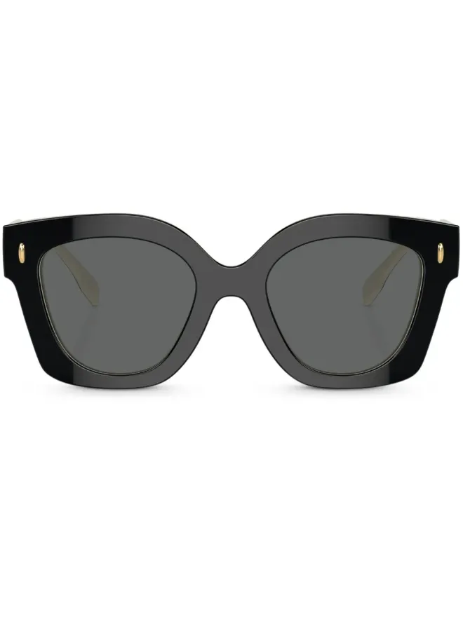 Tory Burch Tory Burch Miller プッシュド スクエア型 サングラス - ブラックの商品画像