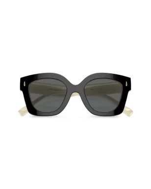 Tory Burch Miller プッシュド スクエア型 サングラス - ブラック - サムネイル5