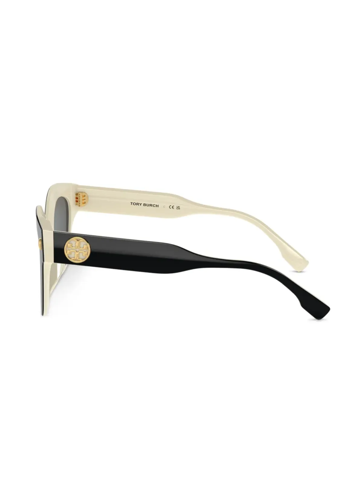 Tory Burch Miller プッシュド スクエア型 サングラス - ブラック - 画像3