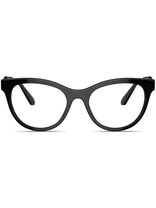 Swarovski Eyewear Swarovski Eyewear スクエアフレーム 彫刻アーム メガネの商品画像
