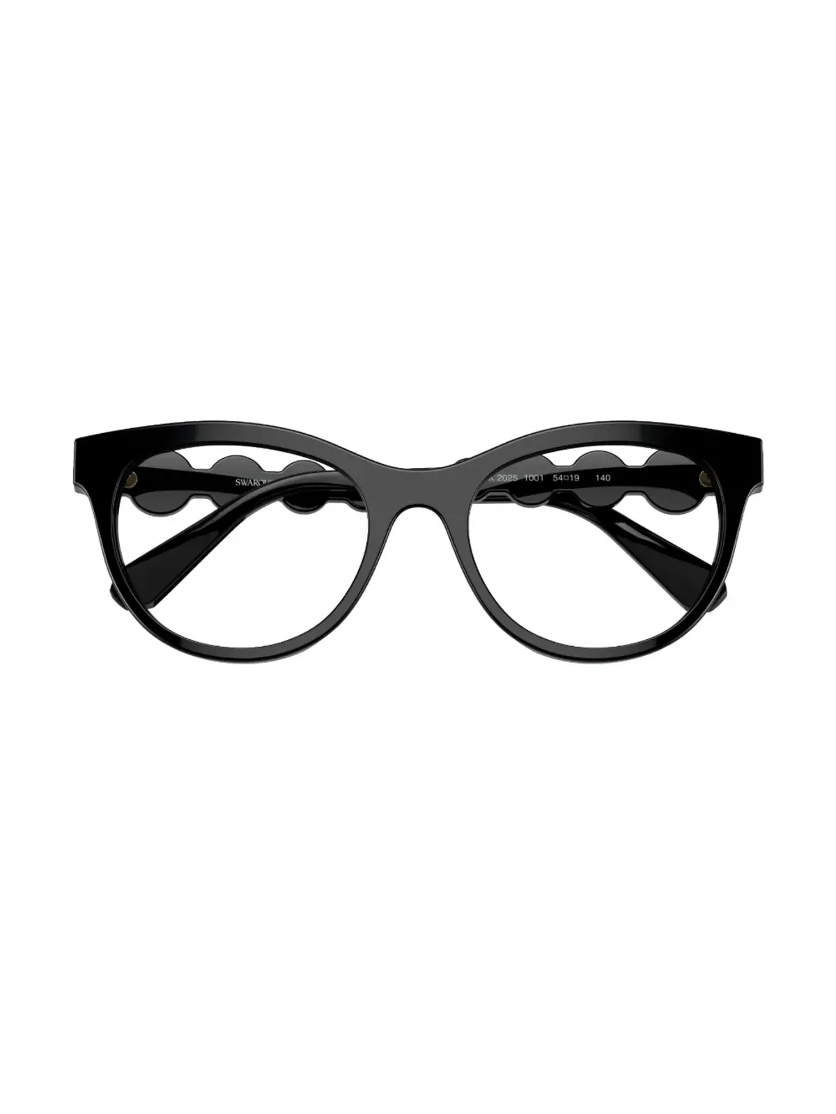 Swarovski Eyewear スクエアフレーム 彫刻アーム メガネ - 画像5