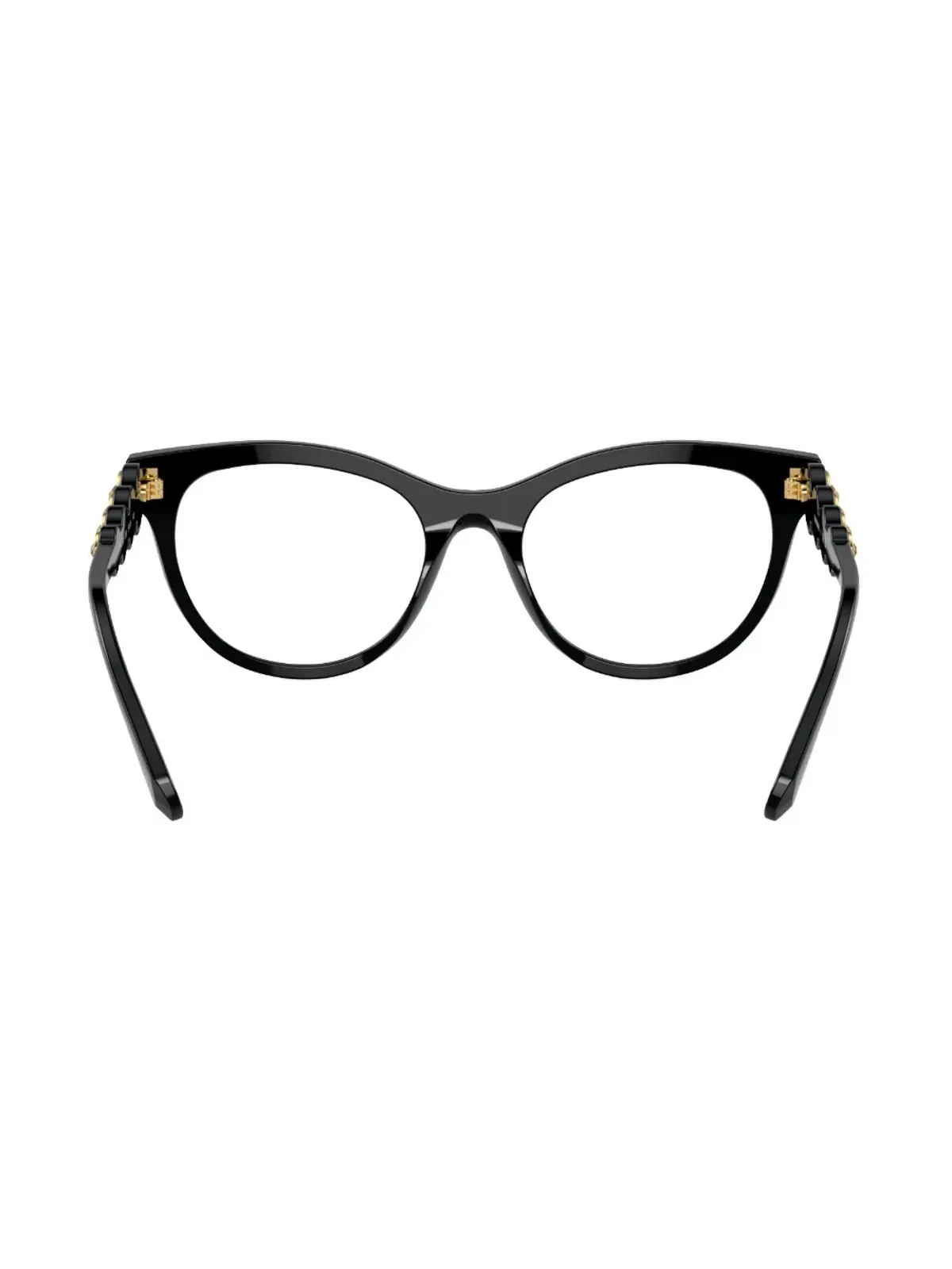 Swarovski Eyewear スクエアフレーム 彫刻アーム メガネ - 画像4