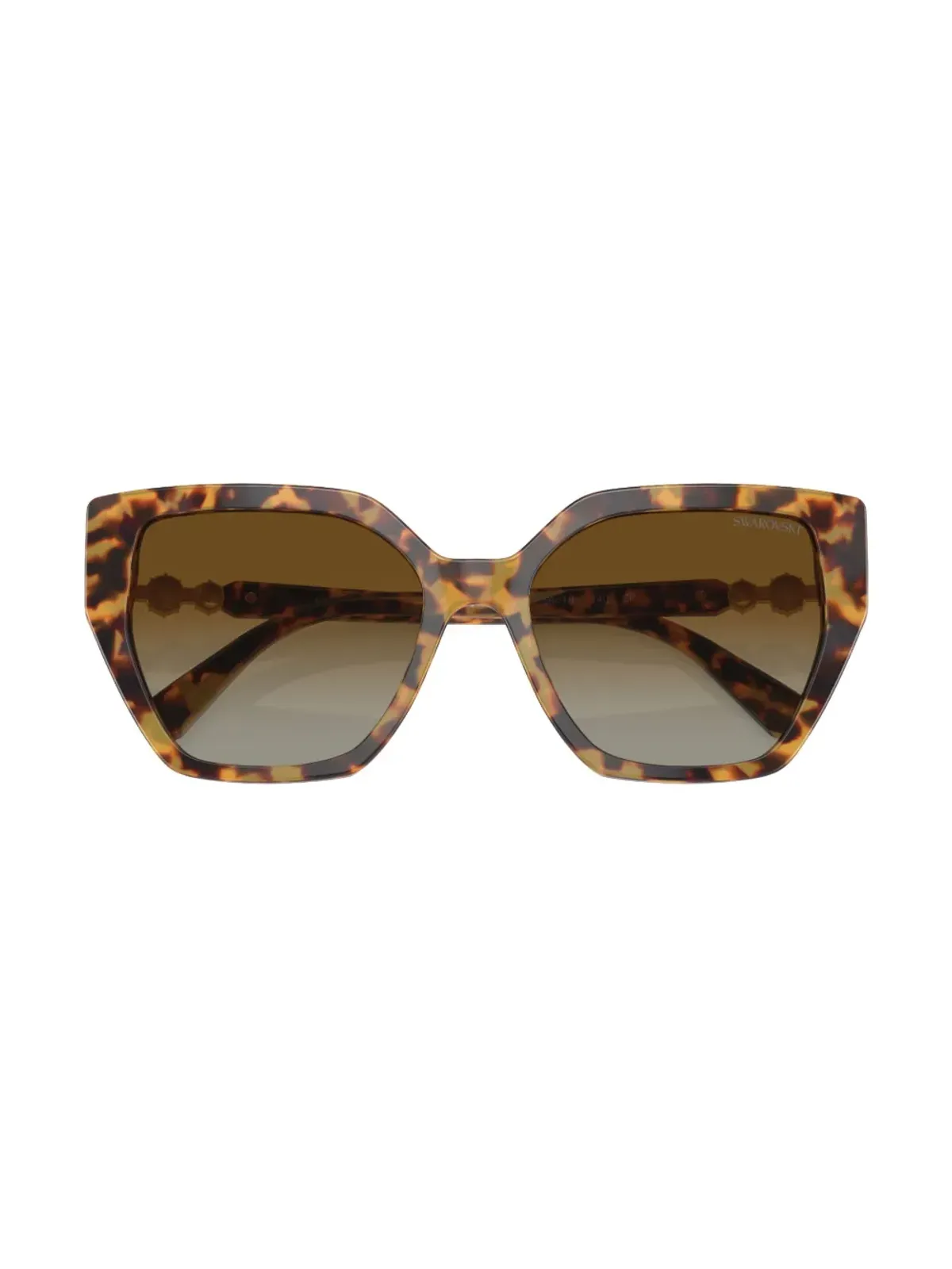 Swarovski Eyewear べっこう風キャットアイサングラス - 画像5