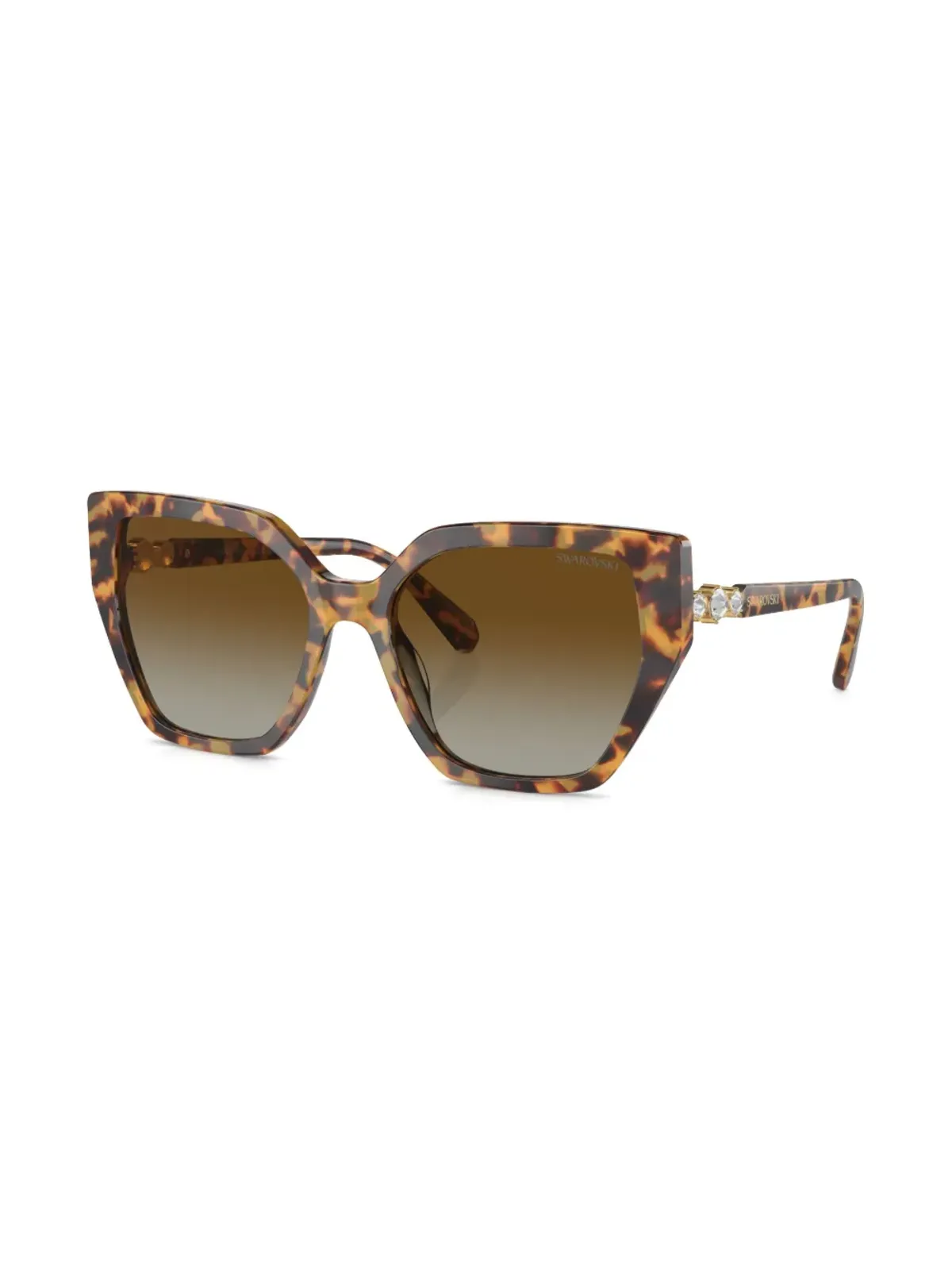 Swarovski Eyewear べっこう風キャットアイサングラス - 画像2