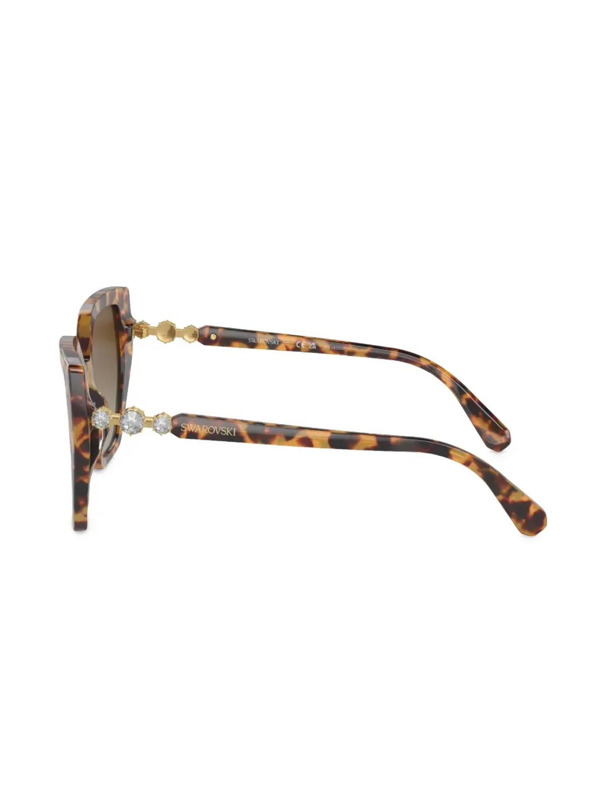 Swarovski Eyewear べっこう風キャットアイサングラス - 画像3