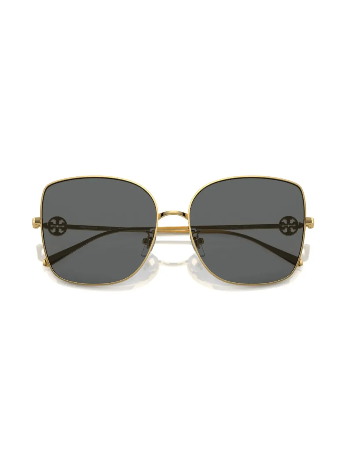 Tory Burch ロゴプレート オーバーサイズフレーム サングラス - ゴールド - 画像5