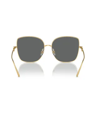 Tory Burch ロゴプレート オーバーサイズフレーム サングラス - ゴールド - サムネイル4