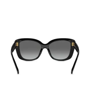 Tory Burch ミラー オーバーサイズ キャットアイ サングラス - ブラック - サムネイル4