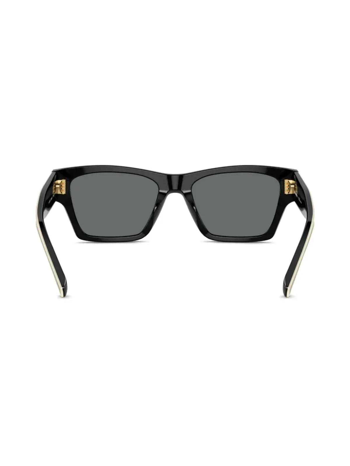 Tory Burch コントラスト レクタンギュラーフレーム サングラス - ブラック - 画像3