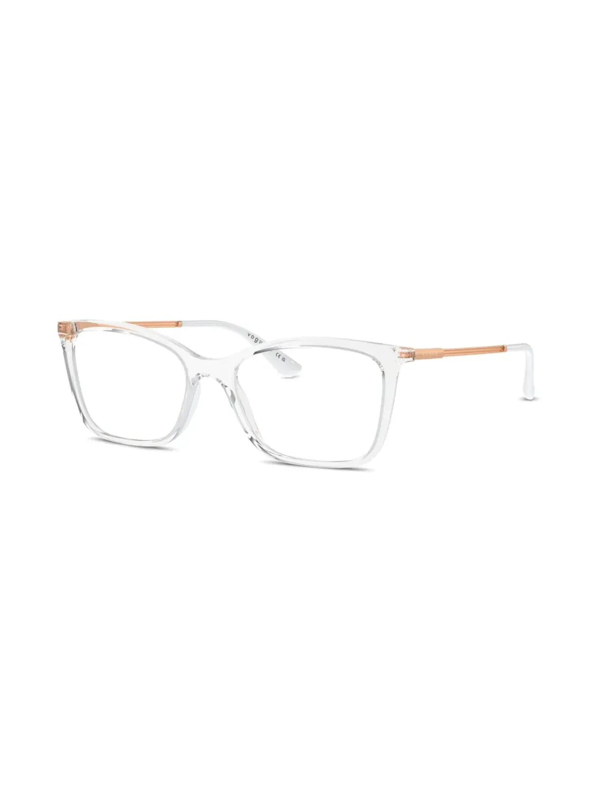 Vogue Eyewear ツートーン・スクエアフレーム眼鏡 White - 画像2