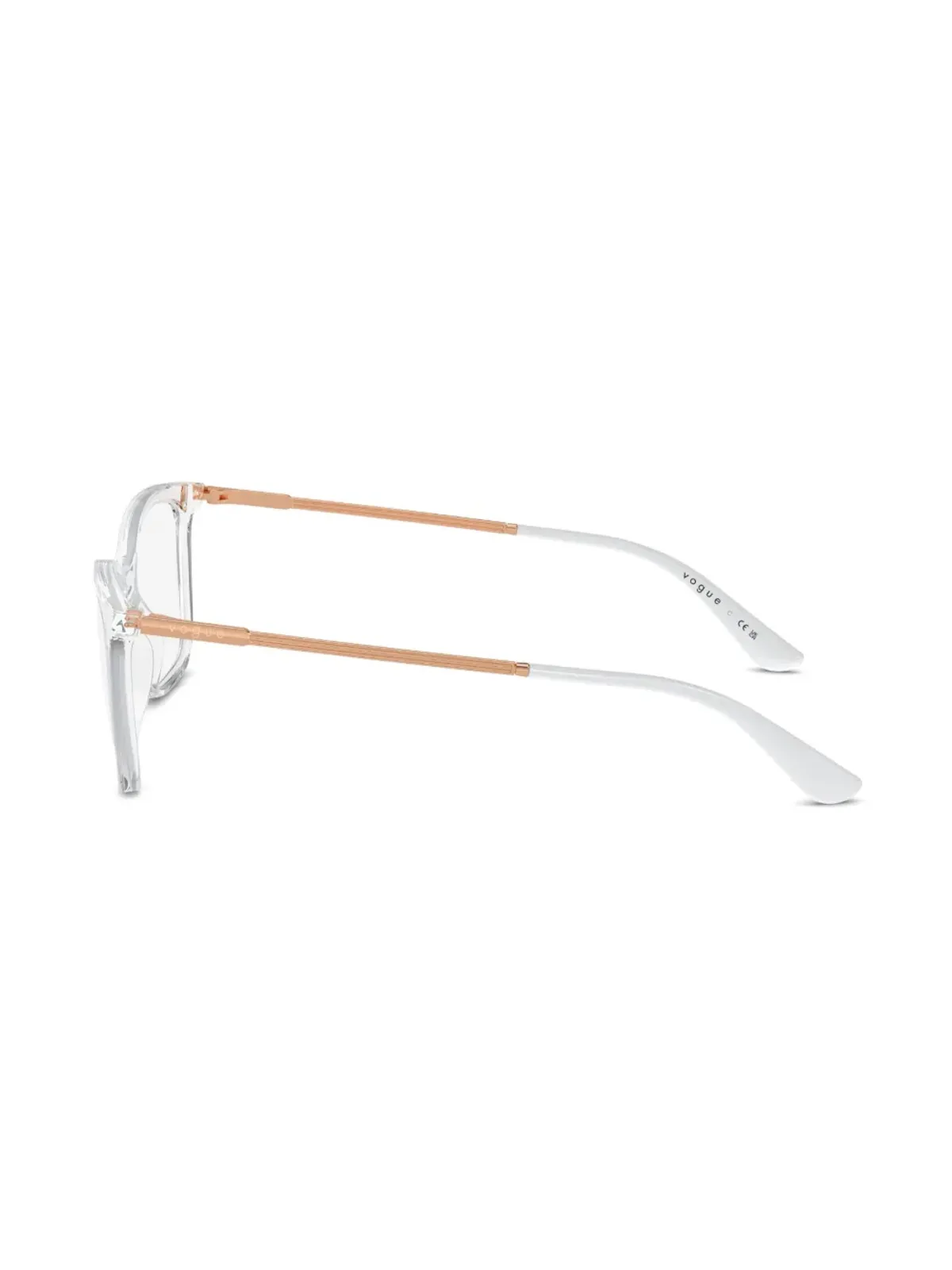 Vogue Eyewear ツートーン・スクエアフレーム眼鏡 White - 画像3