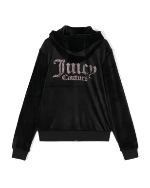 Juicy Couture Kids Diamantéロゴ入りフーディー - サムネイル2