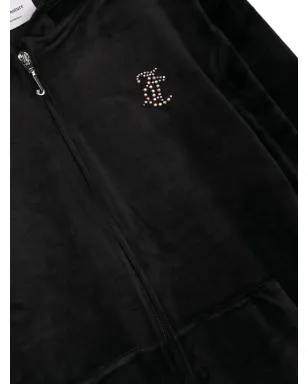 Juicy Couture Kids Diamantéロゴ入りフーディー - サムネイル3