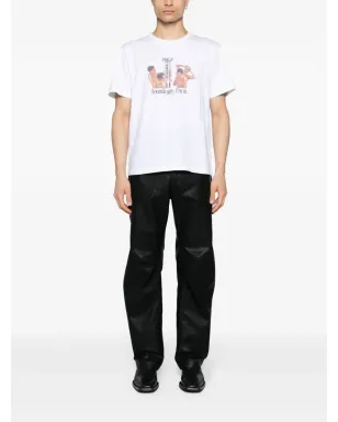 CARNE BOLLENTE Sounds Gay, I'm In コットンTシャツ - ホワイト - サムネイル2