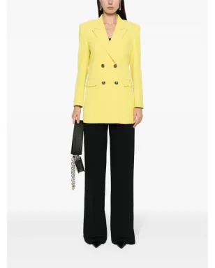 Elisabetta Franchi ダブルブレスト ブレザー - イエロー - サムネイル2