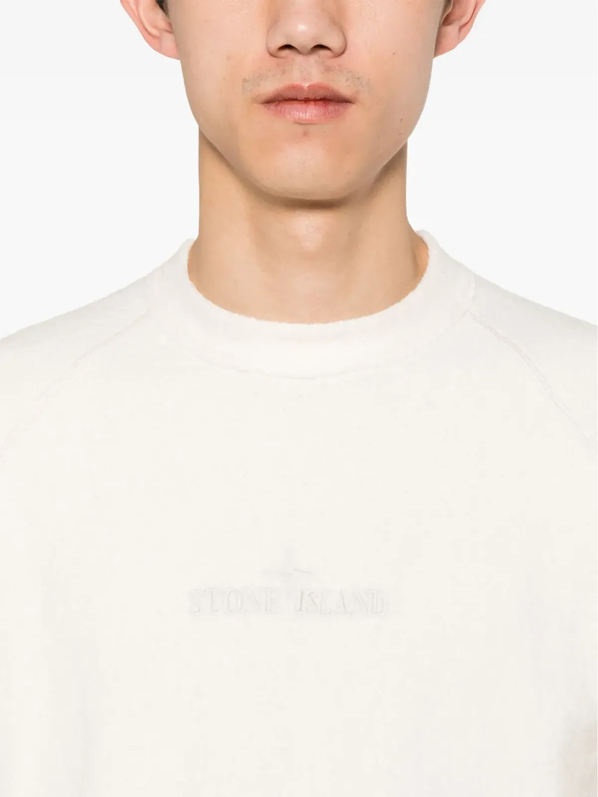 Stone Island ロゴ刺繍 ショートスリーブニット - ニュートラル - 画像5