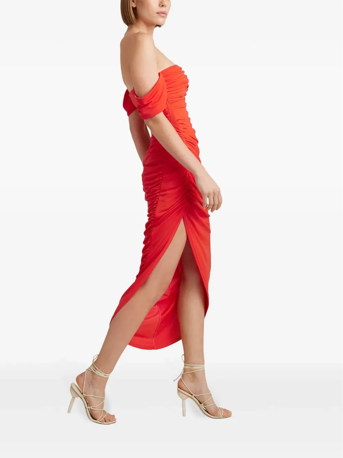 Cinq A Sept Delaney ruched midi dress - 画像3