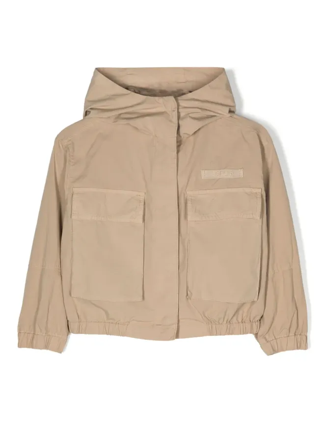 Aspesi Kids Aspesi Kids ロゴパッチフード付きジャケットの商品画像