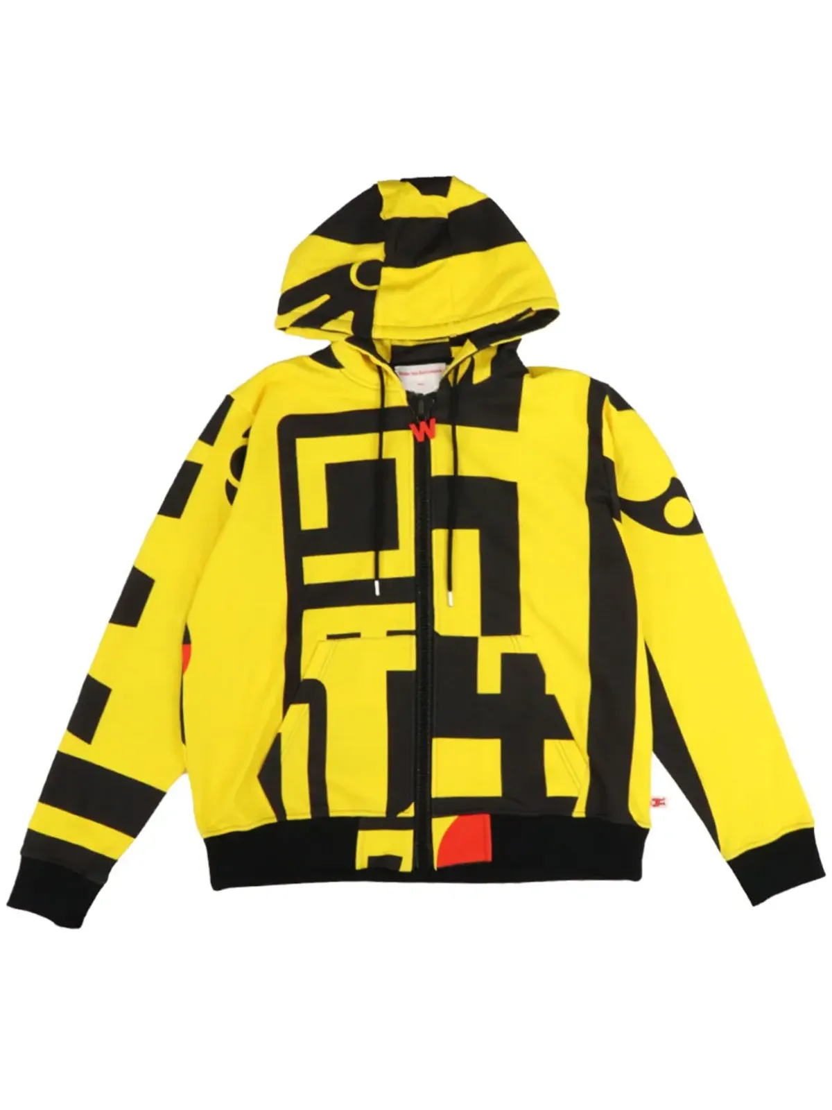 Walter Van Beirendonck グラフィックプリント ジップアップフーディ - 画像1