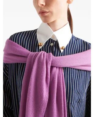 Prada ストライプ柄シルクシャツ - サムネイル4