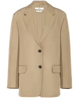 Prada シングルブレスト シルクブレザー グリーン - サムネイル1