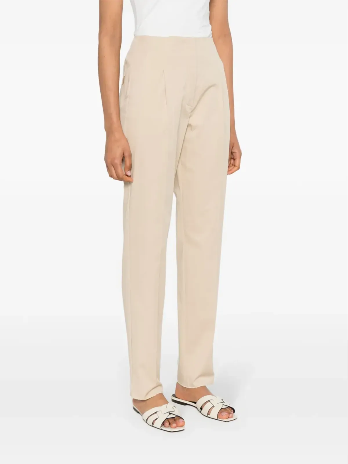 Max Mara プリーツディテールパンツ - ニュートラル系 - 画像3