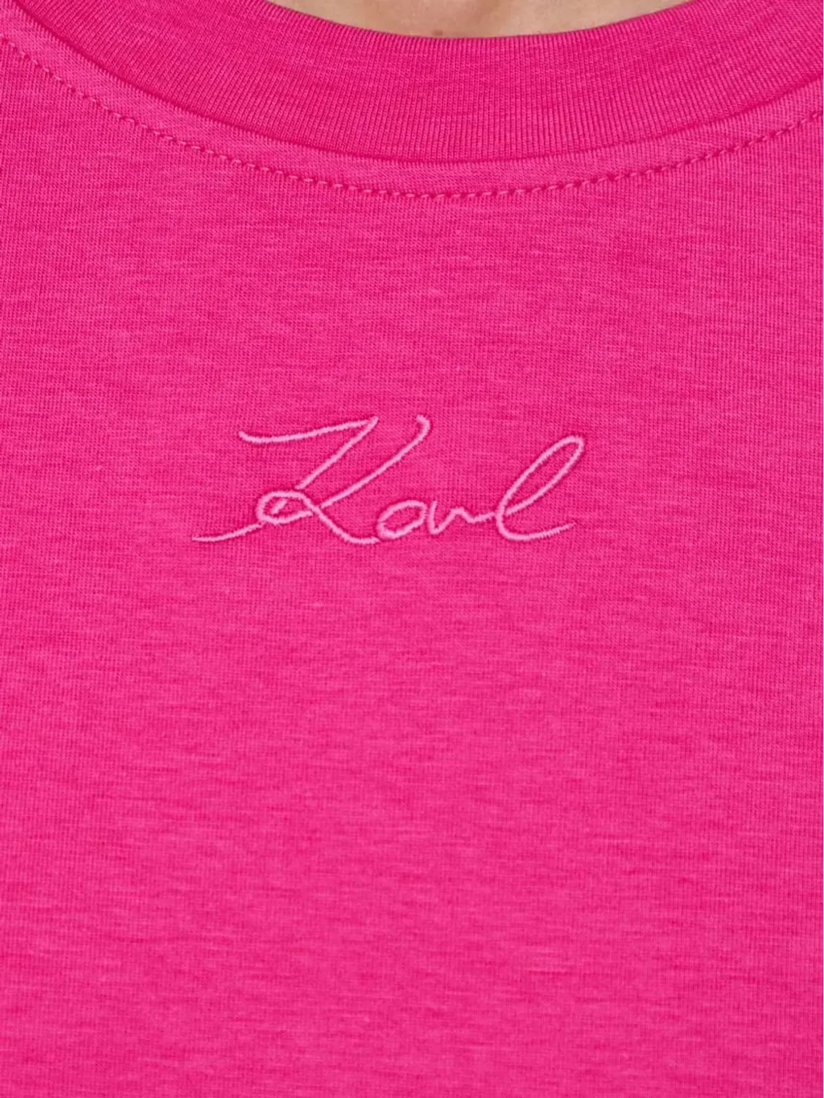 Karl Lagerfeld ラッフルドレス ピンク - 画像5