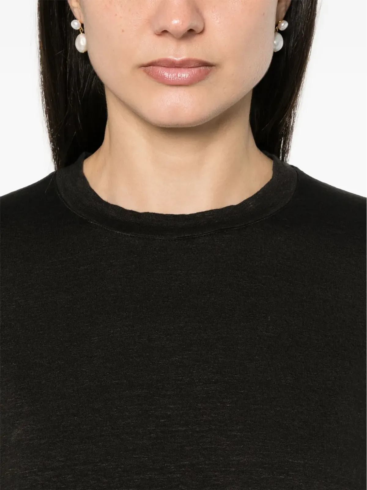 Ma'ry'ya クルーネック リネンTシャツ - 画像5